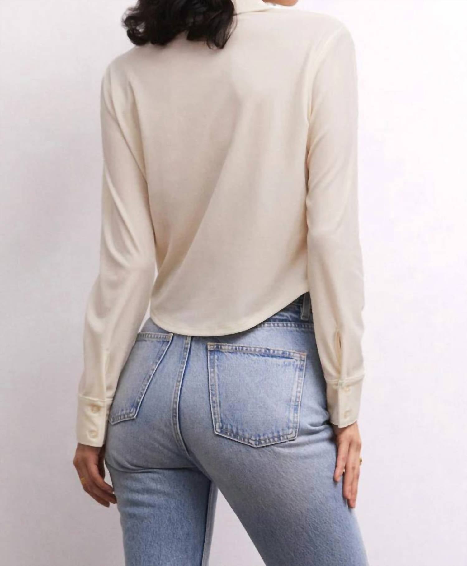 Z Supply - Presley Front Button Velvet Top - button - down - shirts - clothing - shirts