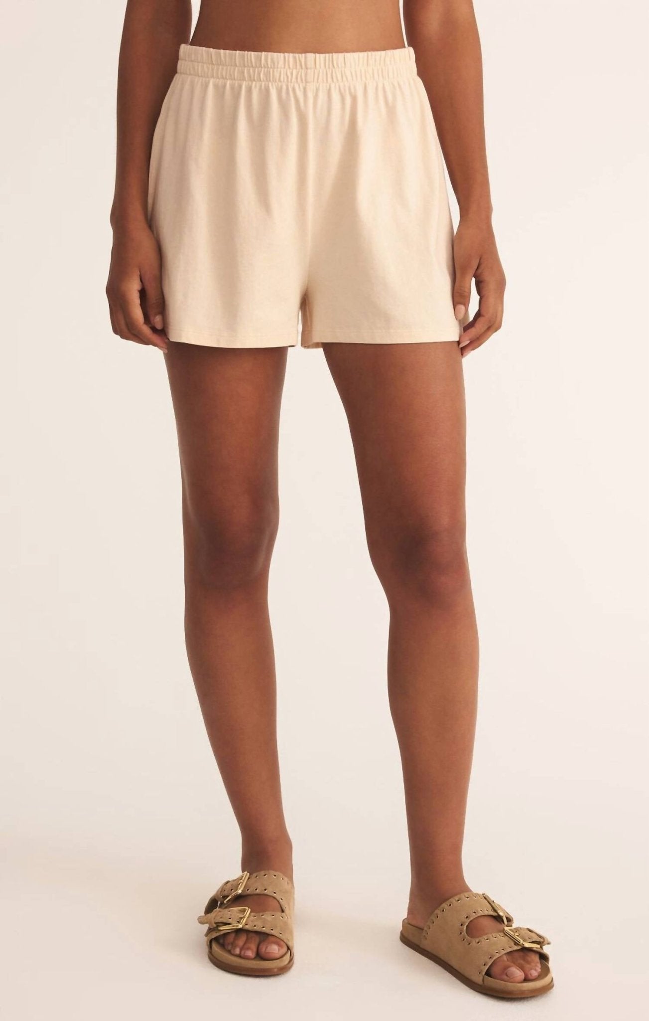 Z Supply - Scout Jersey Short - beige - clothing - cotton