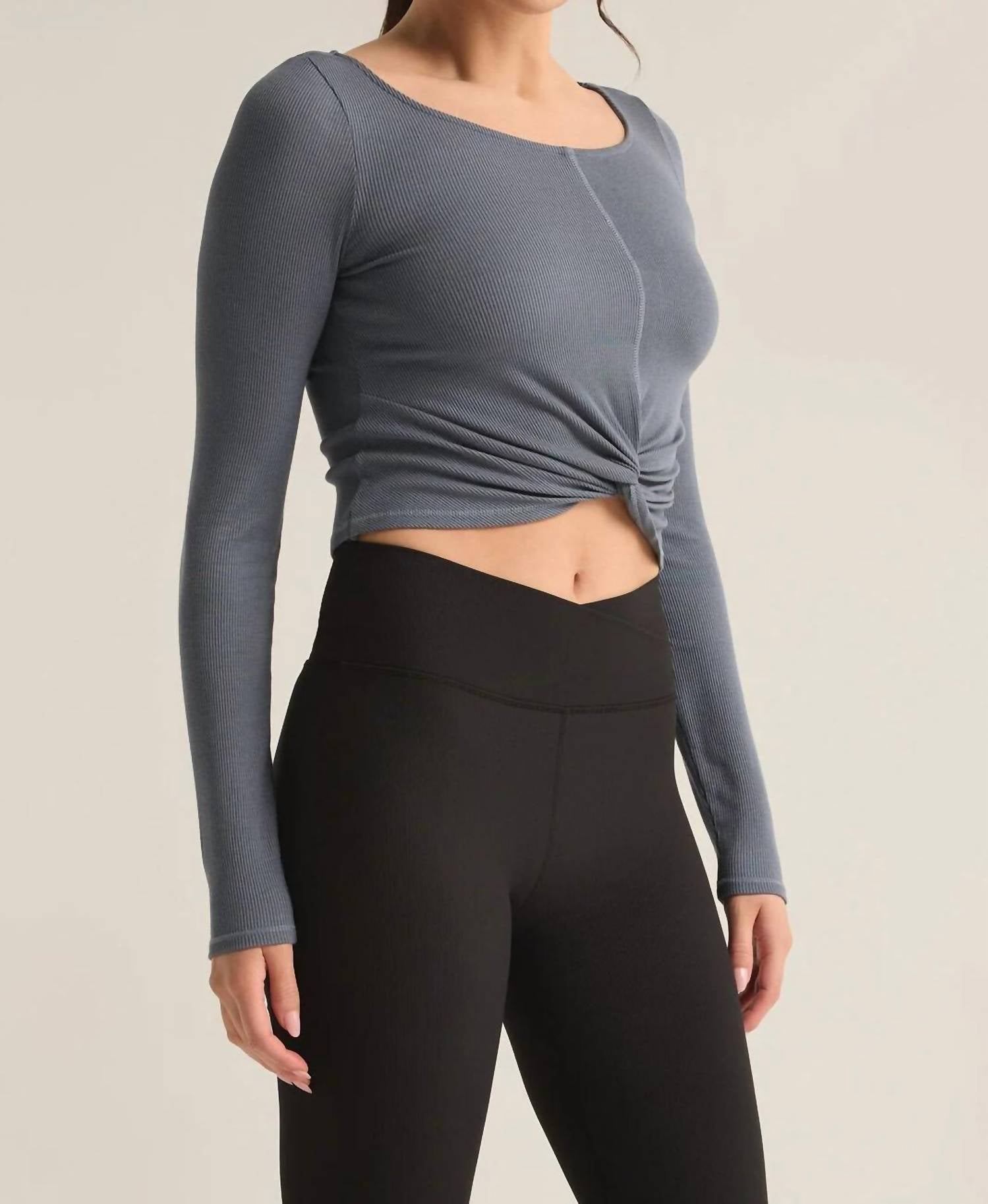 Z Supply - Sierra Twist Top - blouses - clothing - grey