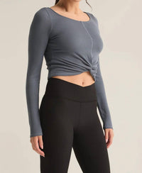 Z Supply - Sierra Twist Top - blouses - clothing - grey