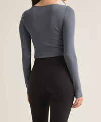 Z Supply - Sierra Twist Top - blouses - clothing - grey