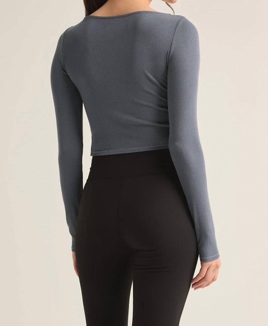 Z Supply - Sierra Twist Top - blouses - clothing - grey