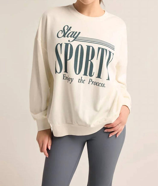 Z Supply - Sporty Sunday Sweatshirt - beige - blouses - clothing