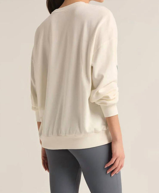 Z Supply - Sporty Sunday Sweatshirt - beige - blouses - clothing
