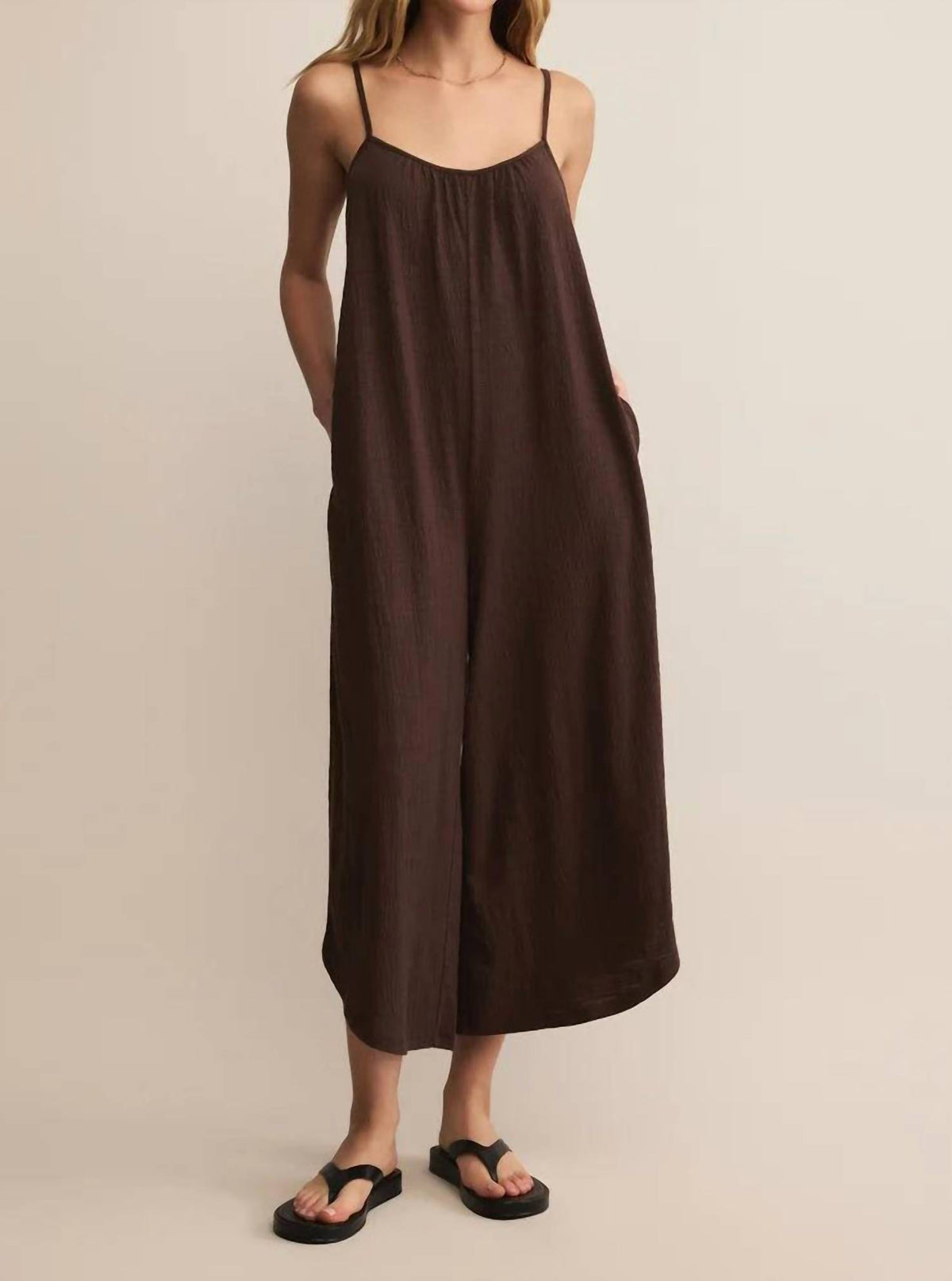 Z Supply - Textured Flared Jumpsuit