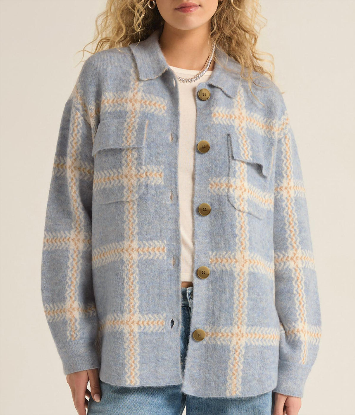 Z Supply - Tyler Plaid Sweater Jacket