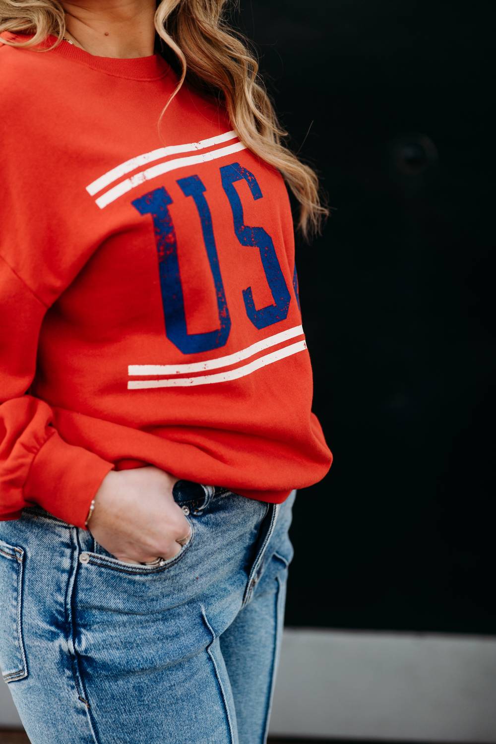 Z Supply - Usa Sunday Sweatshirt - clothing - cotton - crew