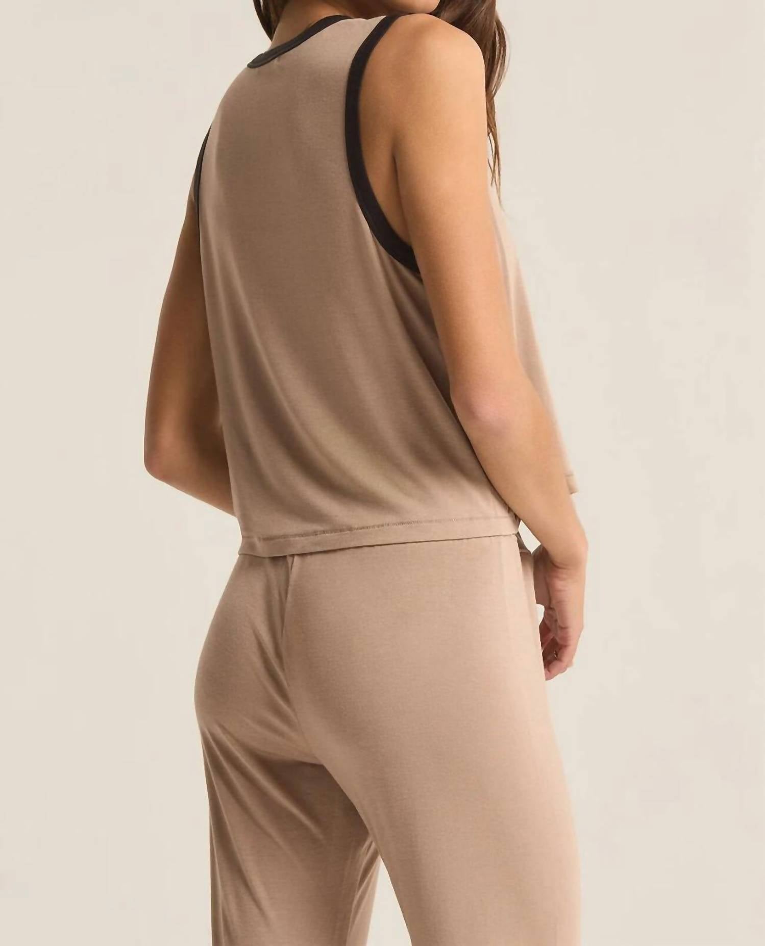 Z Supply - Warmer Days Ringer Tank - beige - clothing - solid