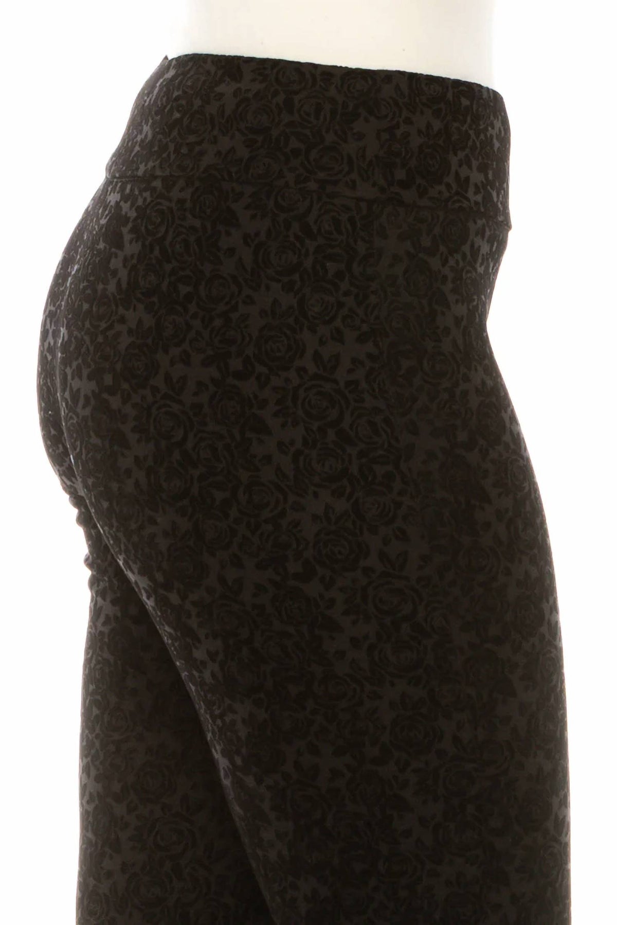 Zac & Rachel - Printed Velvet Ankle Pull-on Pants