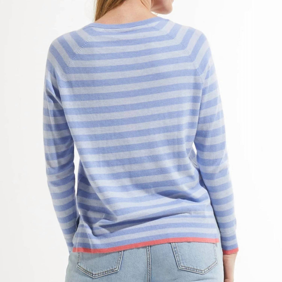Zaket & Plover - V Neck Striped Sweater