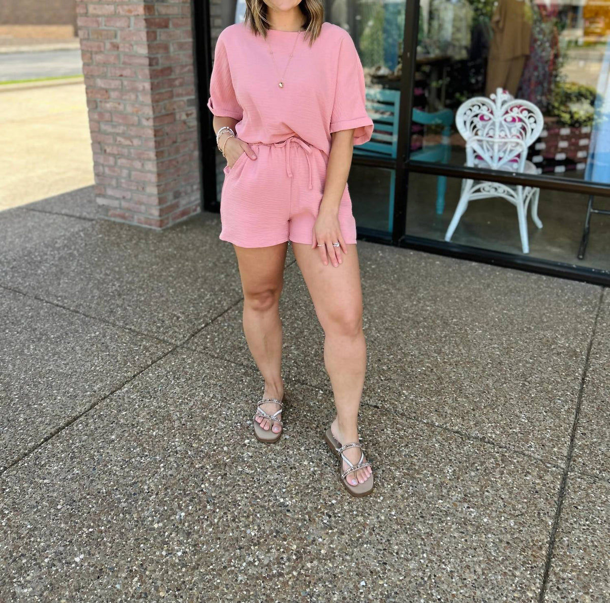 Zenana - Breeze Top And Short Set