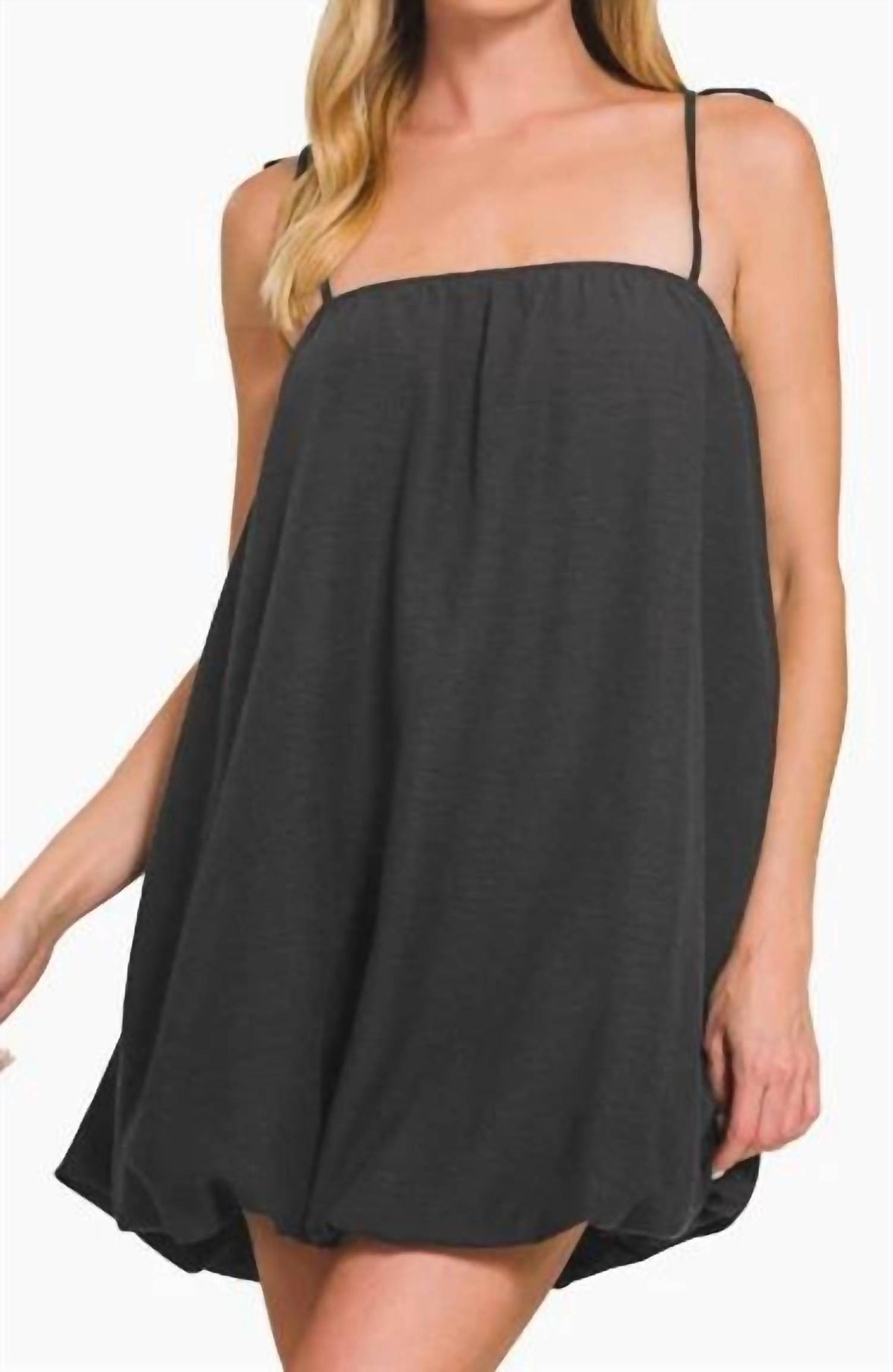 Zenana - Bubble Up Mini Dress