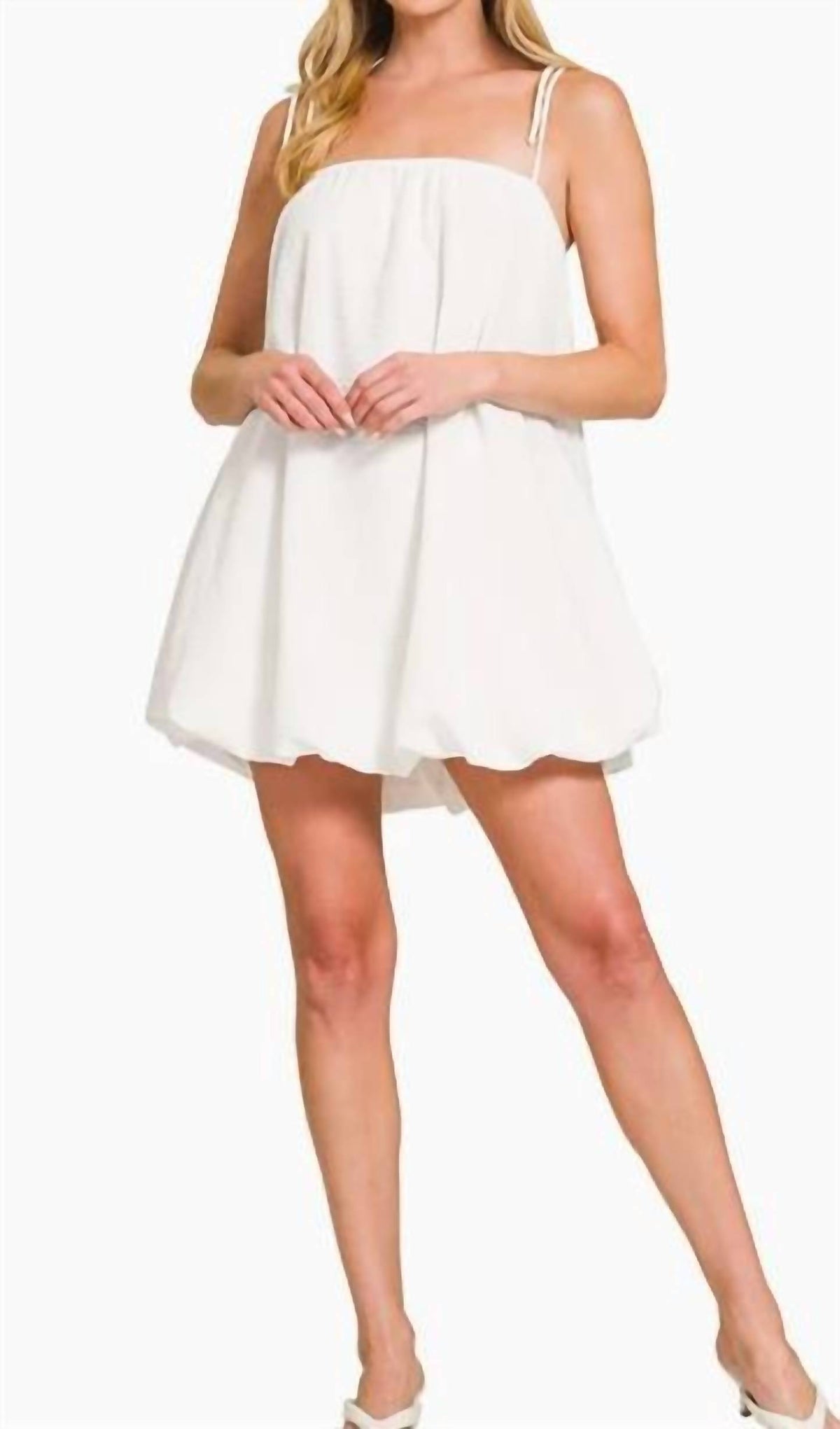 Zenana - Bubble Up Mini Dress