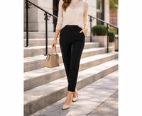 Zenana - Classic Stretch Pull On Ankle Pants