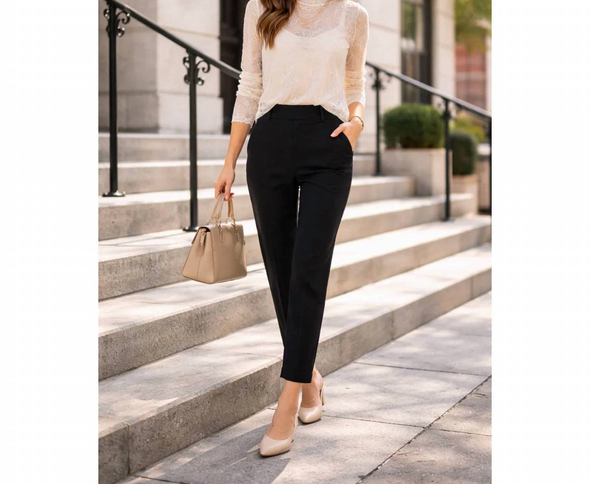 Zenana - Classic Stretch Pull On Ankle Pants