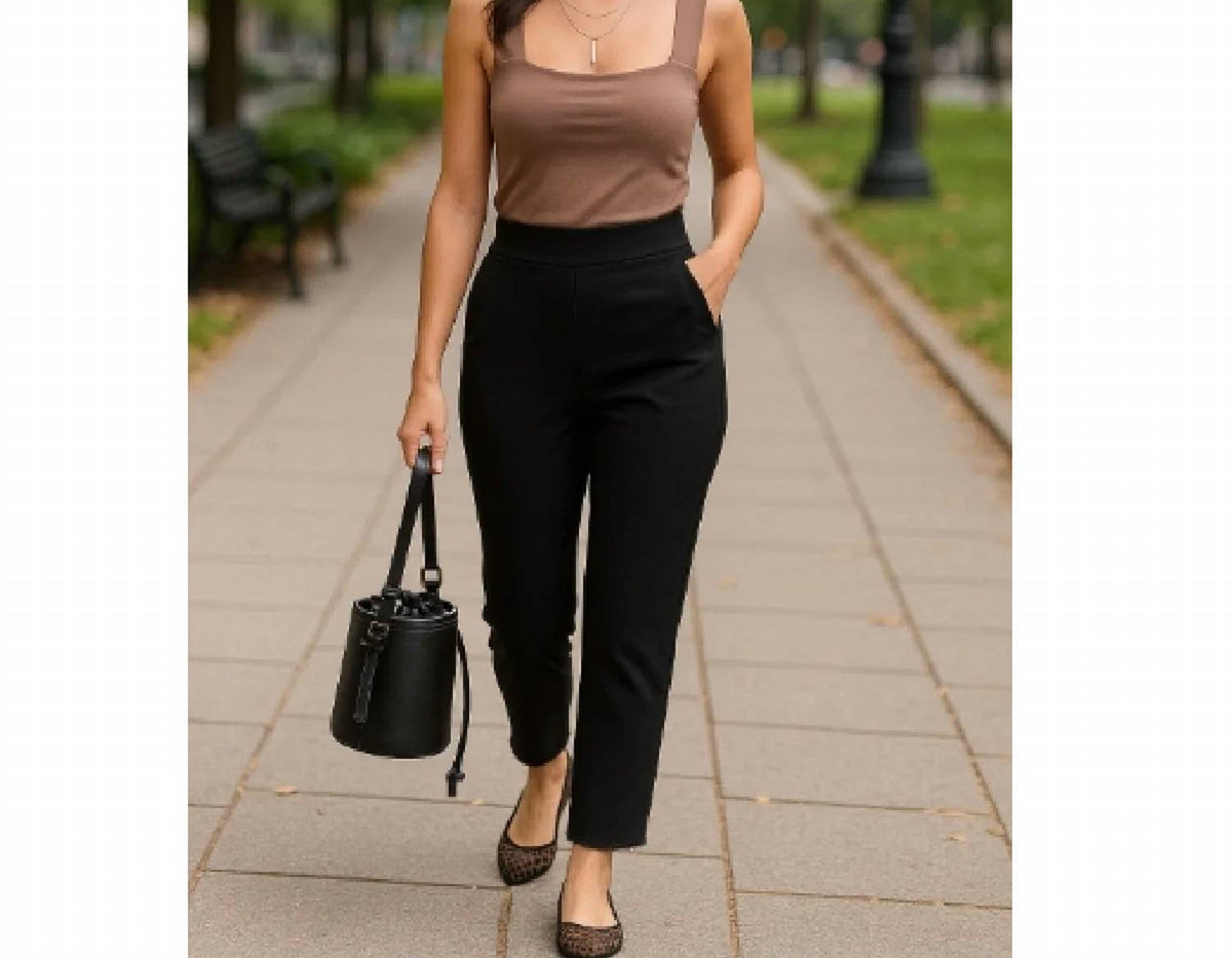 Zenana - Classic Stretch Pull On Ankle Pants