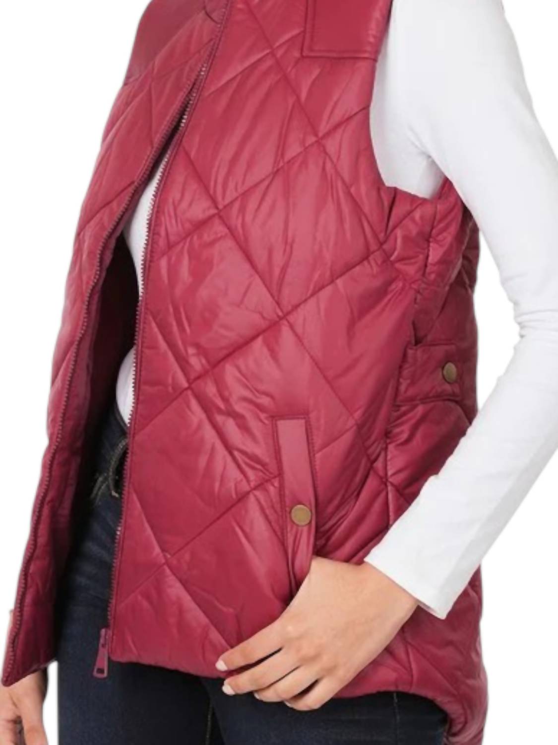 Zenana - Diamond Quilted Vest