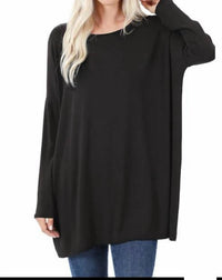 Zenana - Dolman Long Sleeve Tee