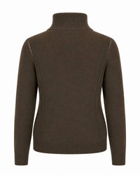 Zenana - Half Zip High Neck Sweater