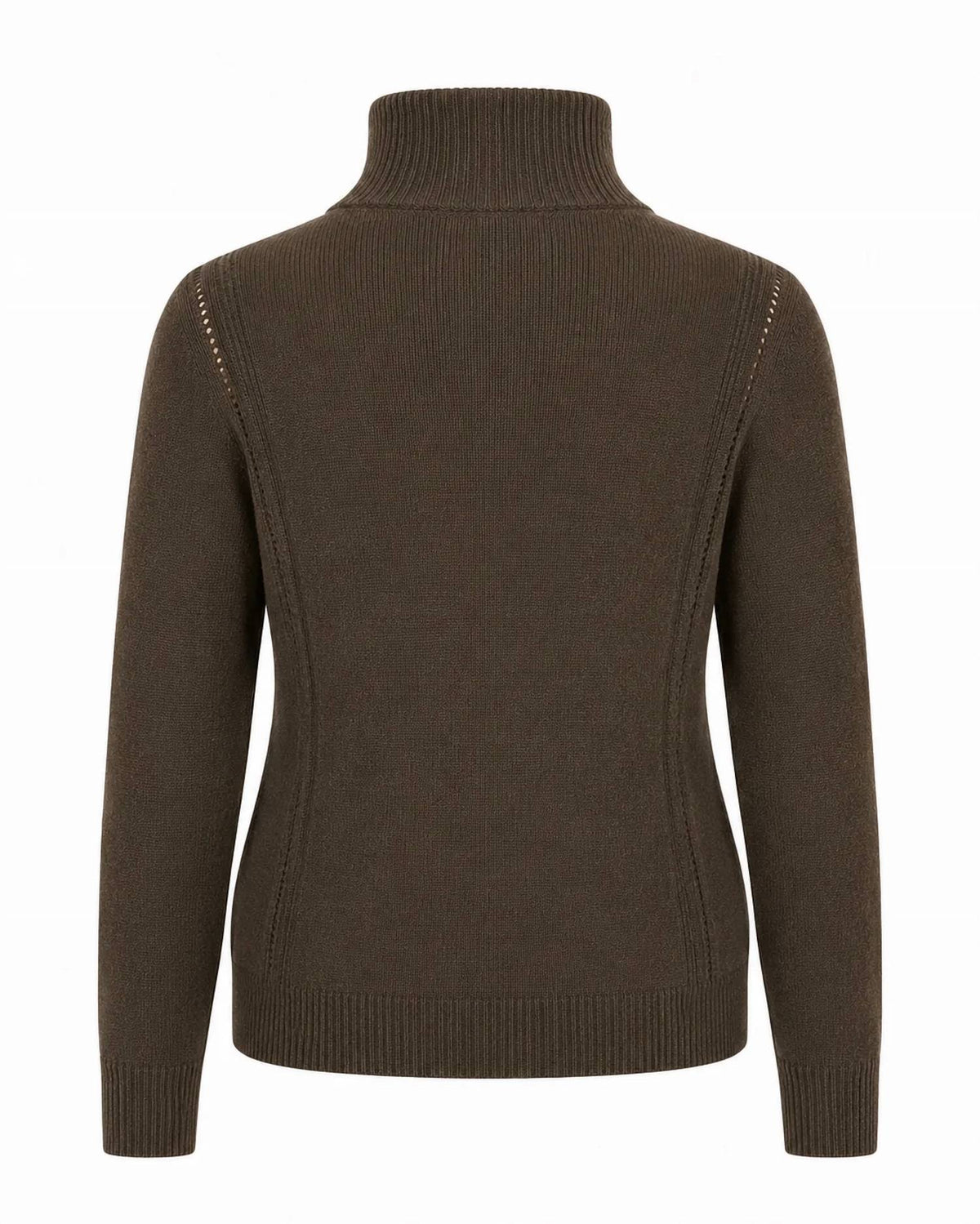 Zenana - Half Zip High Neck Sweater