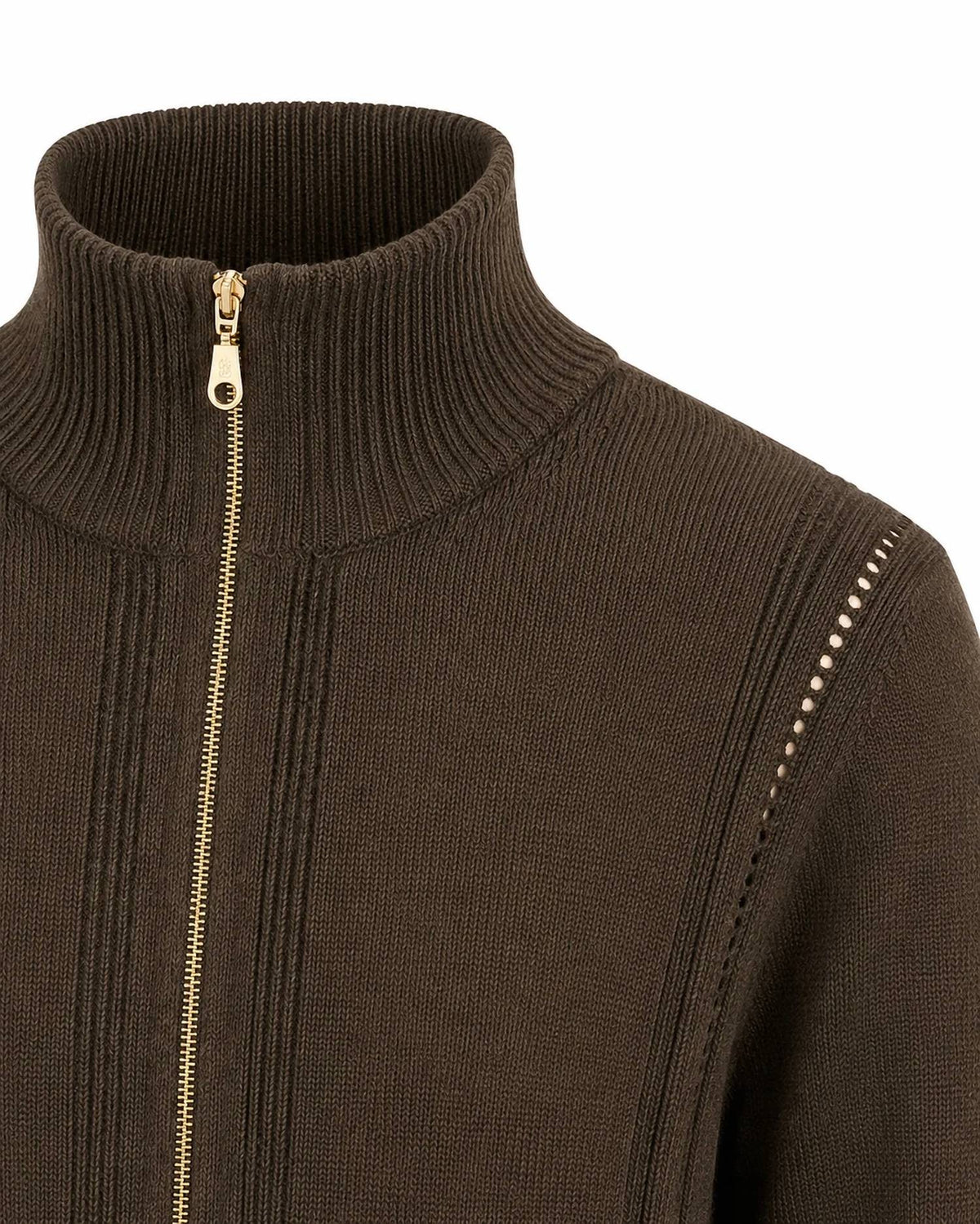 Zenana - Half Zip High Neck Sweater