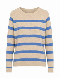 Zenana - Lightweight Wool Blend Striped Sweater