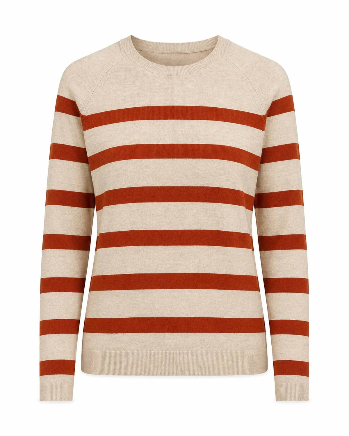 Zenana - Lightweight Wool Blend Striped Sweater
