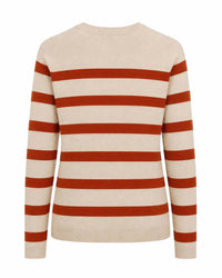 Zenana - Lightweight Wool Blend Striped Sweater