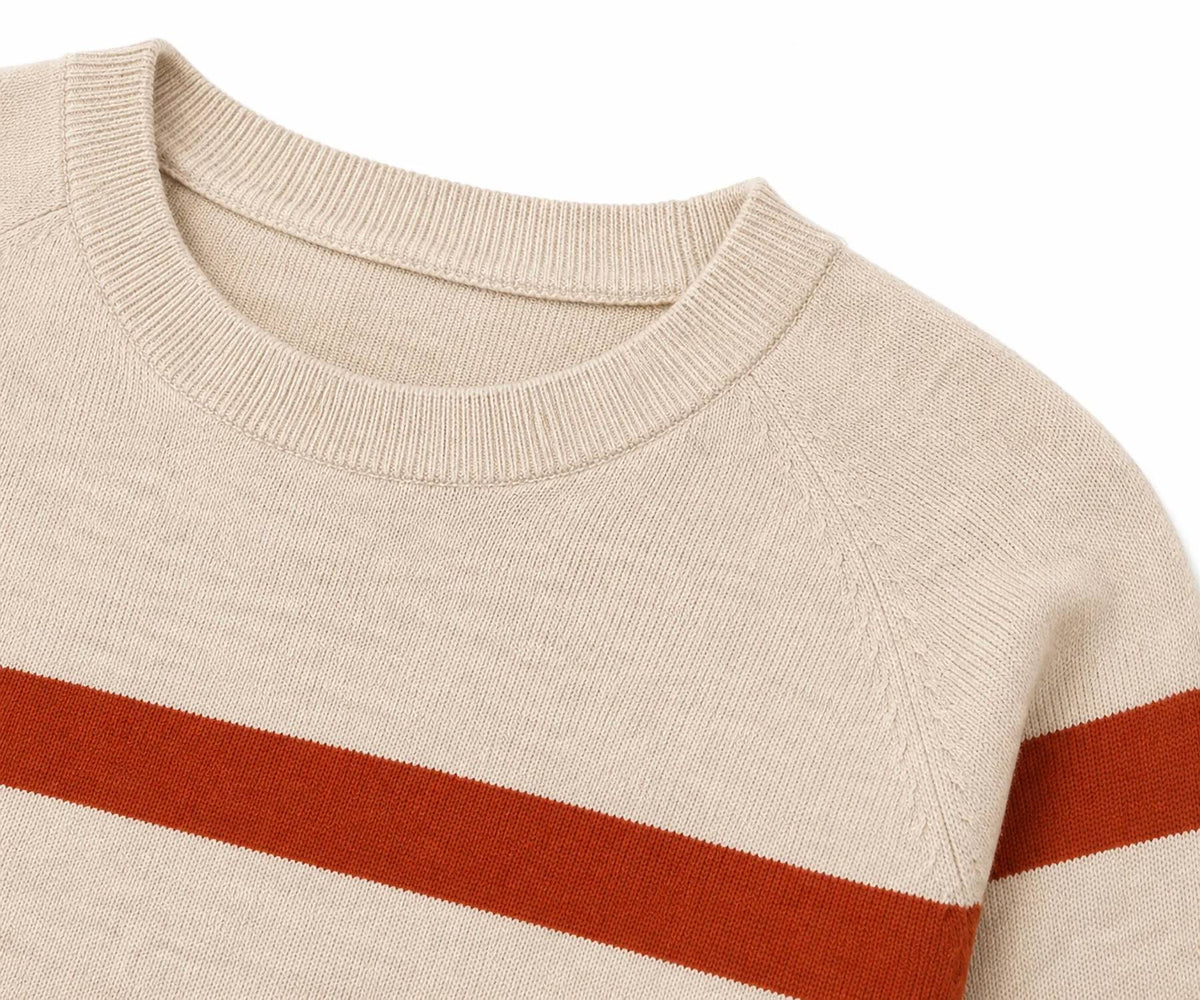 Zenana - Lightweight Wool Blend Striped Sweater