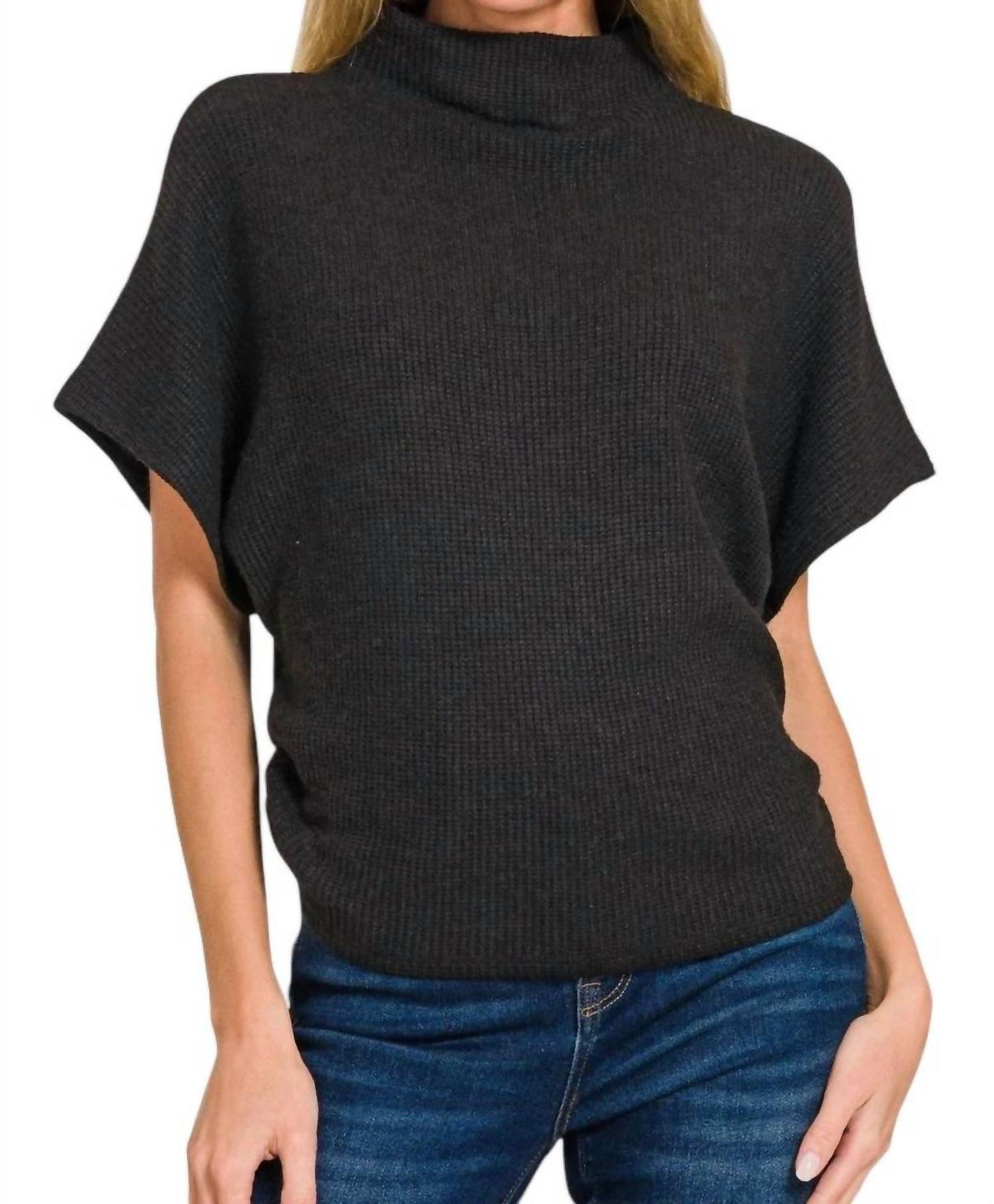 Zenana - Mina Mock Neck Sweater