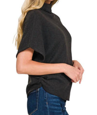 Zenana - Mina Mock Neck Sweater