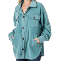 Zenana - Oversized Fleece Shacket