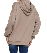 Zenana - Oversized Scuba Hoodie