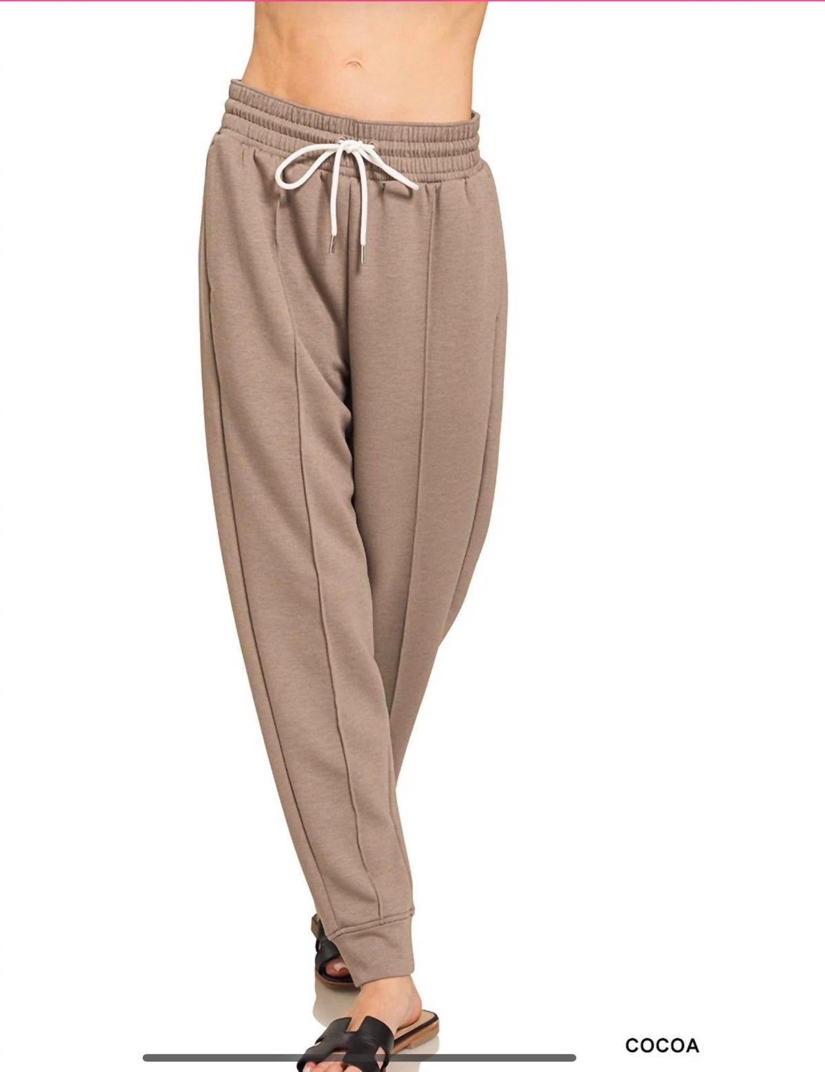 Zenana - Pintuck Scuba Joggers