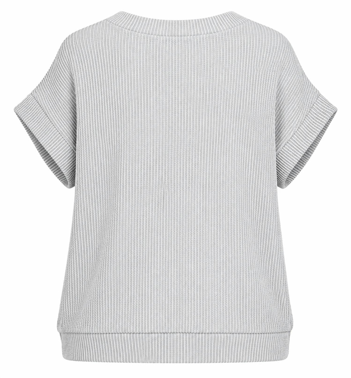 Zenana - Raised Rib Cap Sleeve Top