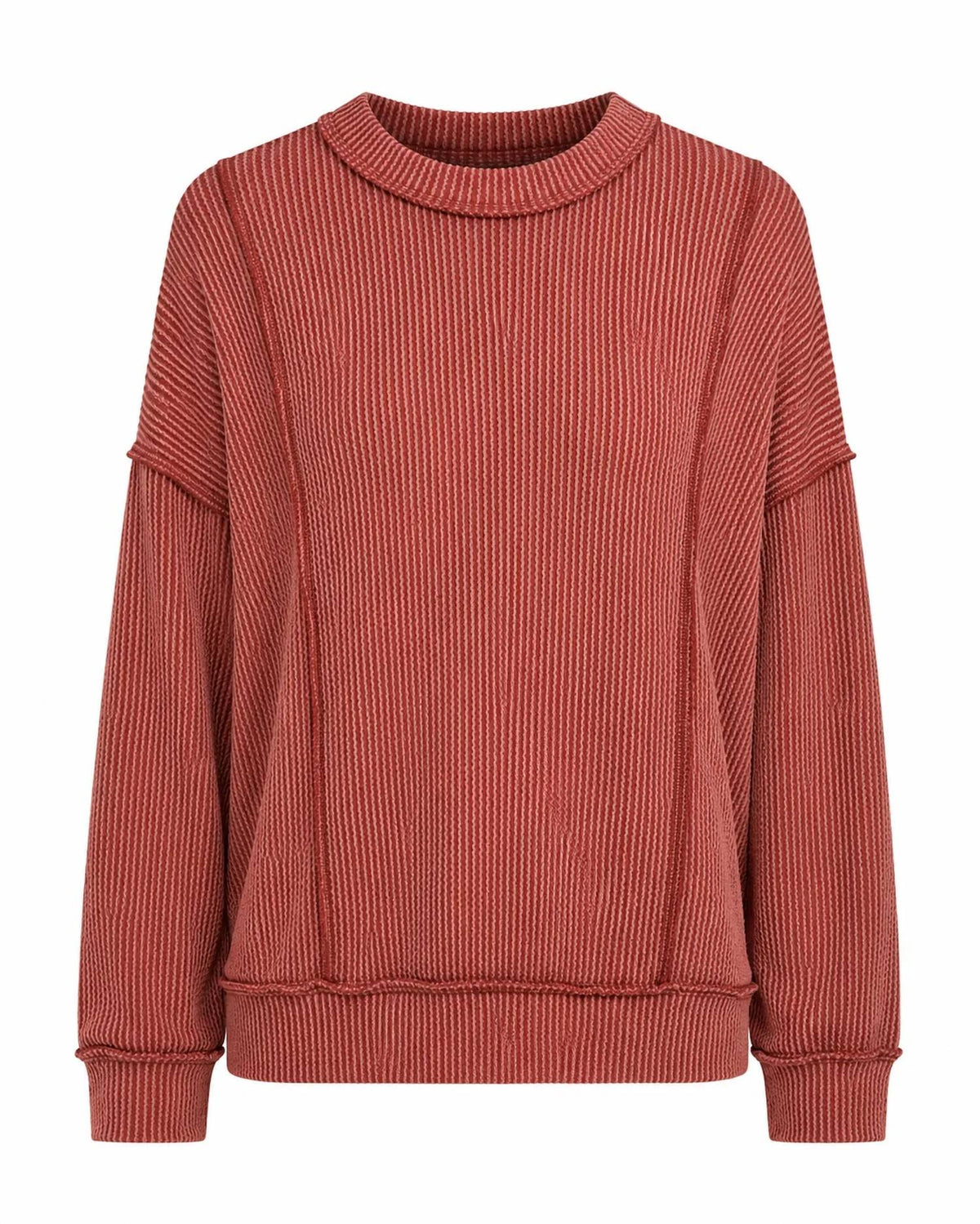 Zenana - Raised Rib Pullover
