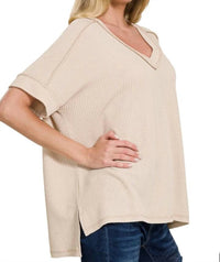 Zenana - Ribbed Just Right Tee