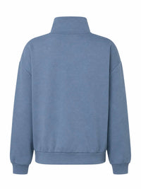 Zenana - Scuba Half Zip Pullover