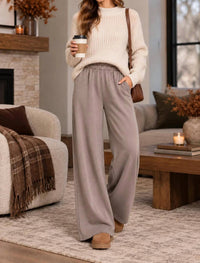 Zenana - Scuba Wide Leg Pants