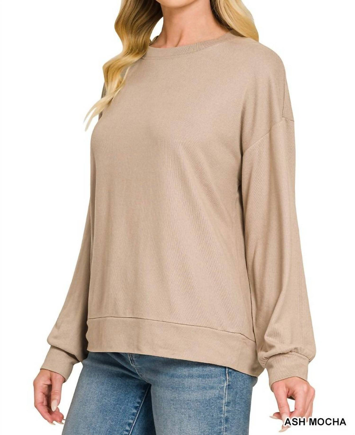 Zenana - Soft Hacci Basic Pullover Sweater