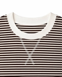 Zenana - Striped Rib Banded Pullover