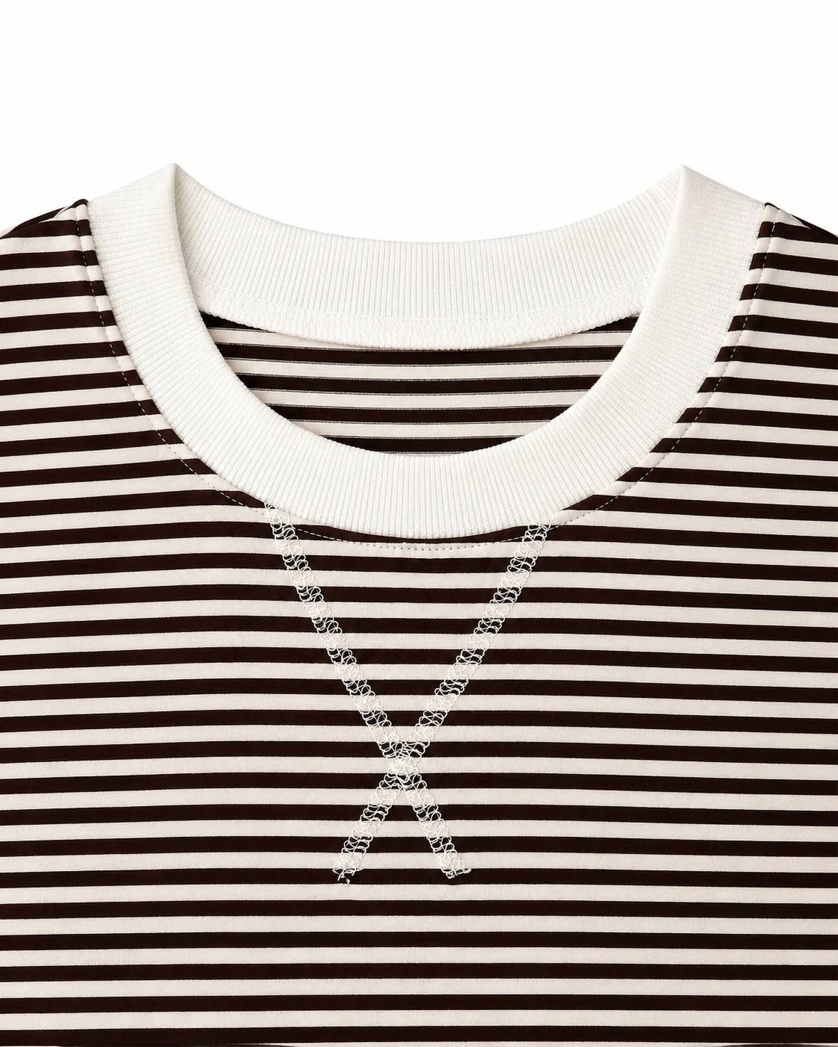 Zenana - Striped Rib Banded Pullover