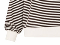 Zenana - Striped Rib Banded Pullover