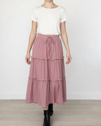 Zenana - Tiered Maxi Skirt