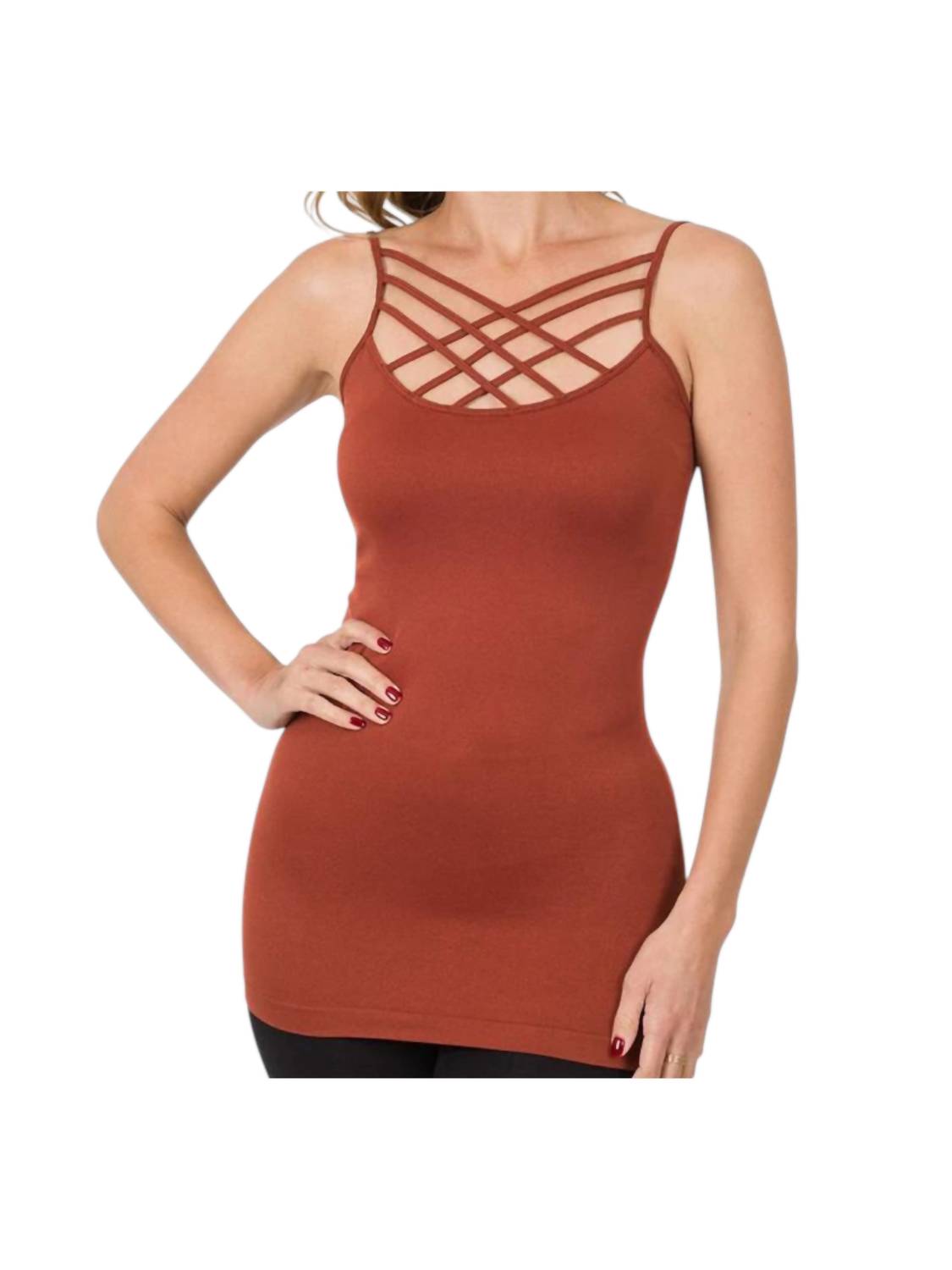 Zenana - Triple Criss-cross Camisole