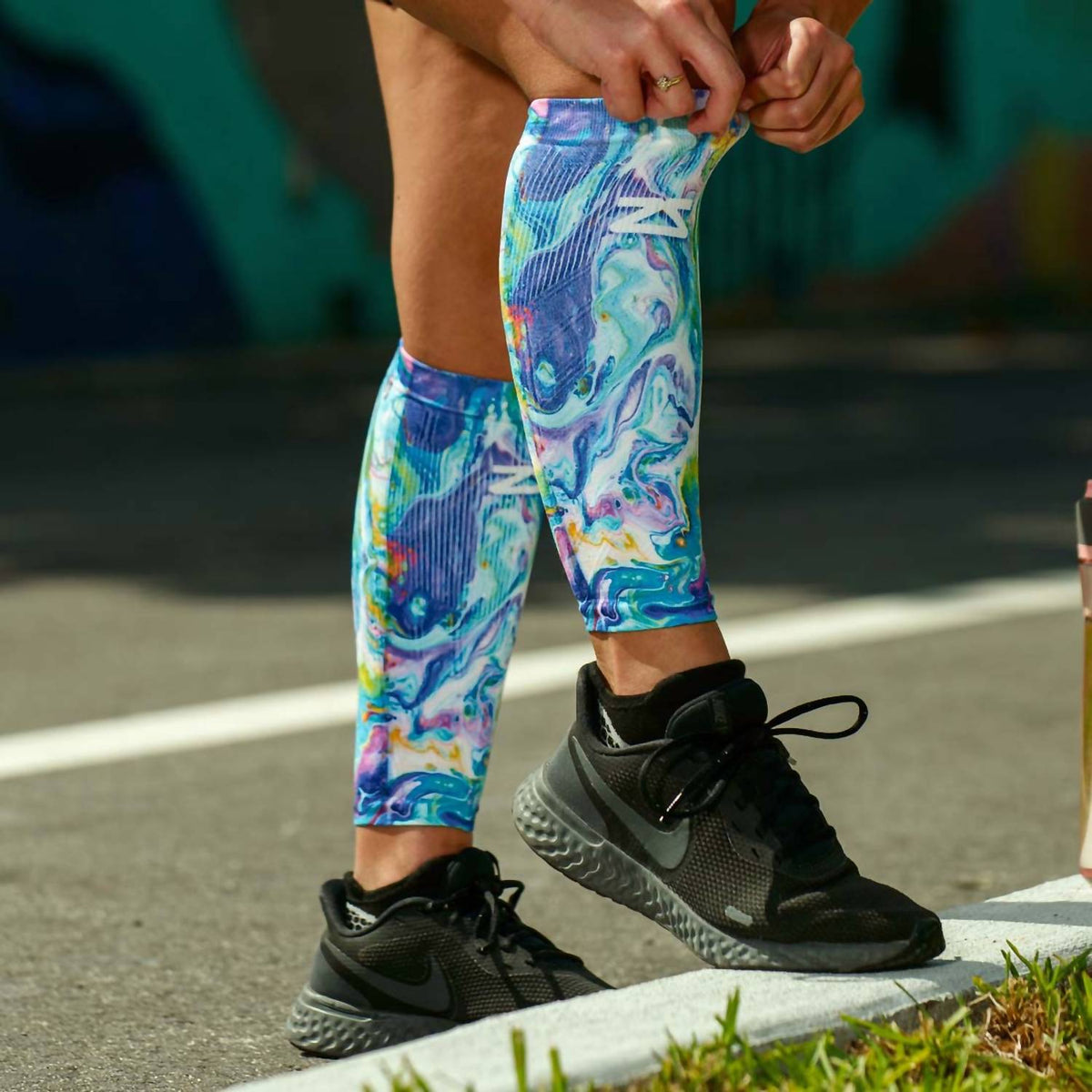 Zensah - Print Compression Leg Sleeves