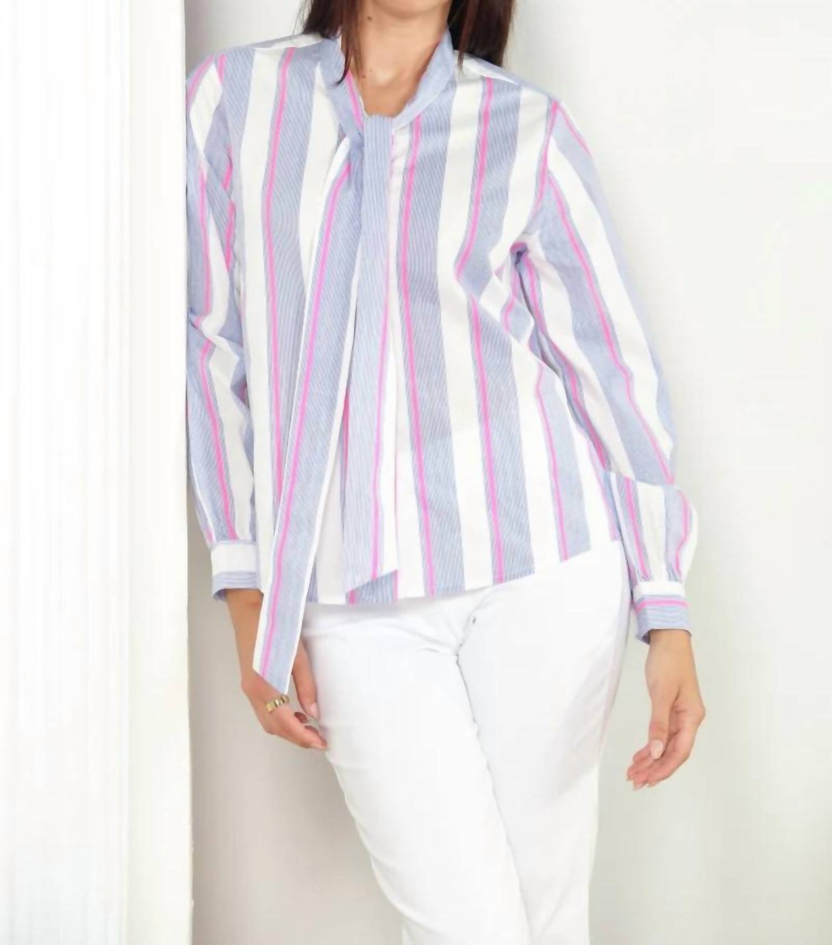 Zero Degrees Celsius - Bow Tie Blouse