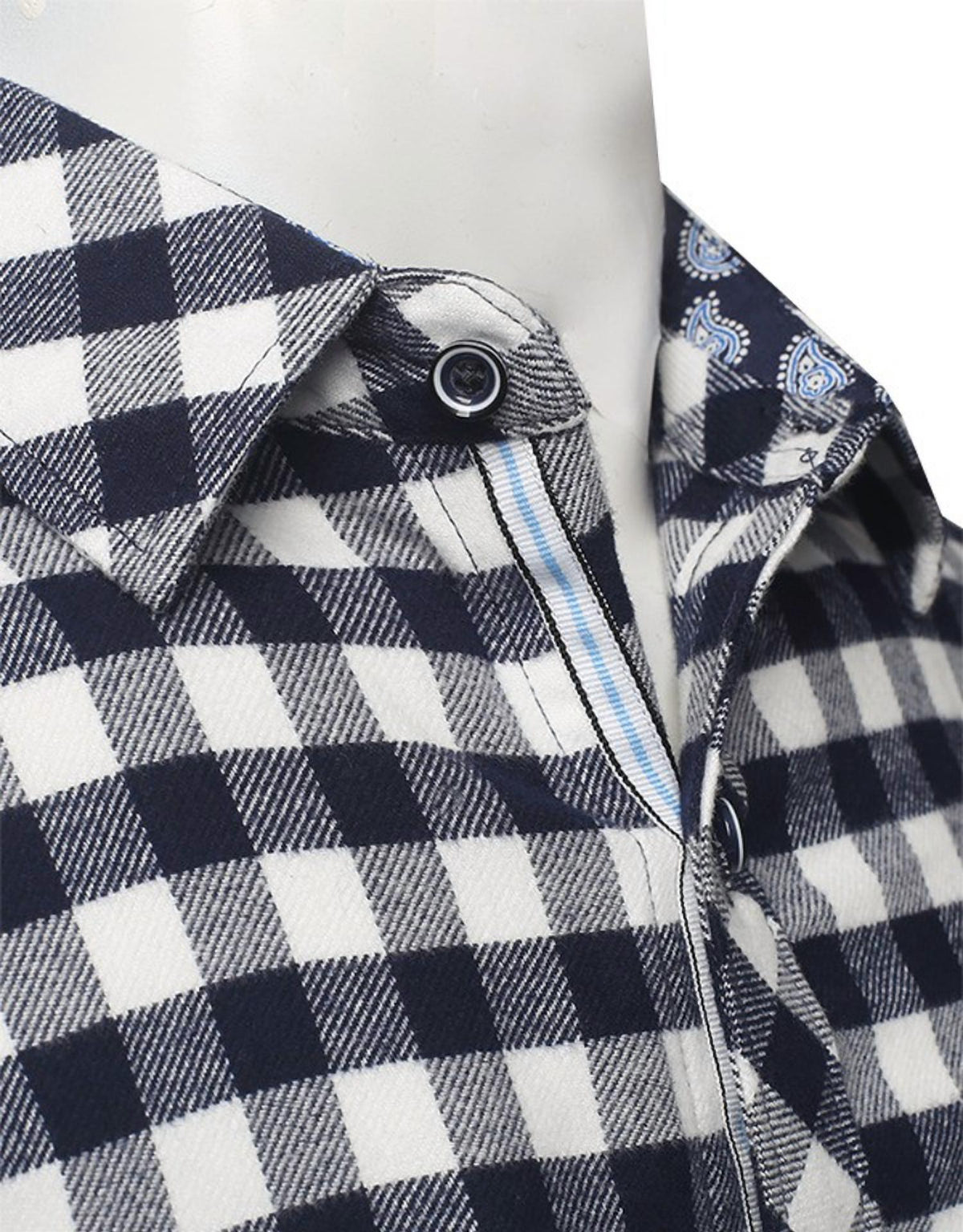 Zexi - Men's Printed Flannel Long Sleeve