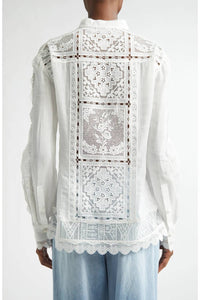 Zimmermann - Aster Embroidered Blouse