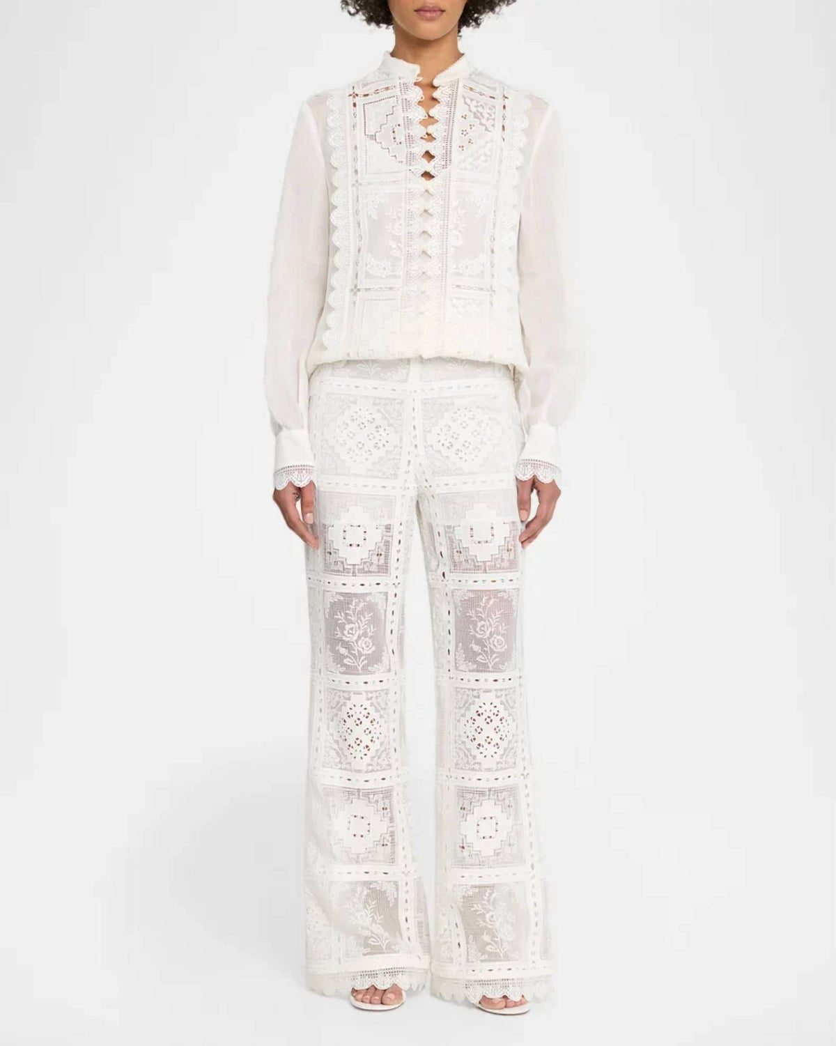 Zimmermann - Aster Embroidered Pants